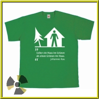 T-Shirt �Rau - Lieber gr�n�