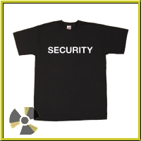 T-Shirt �Security�, schwarz
