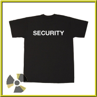 T-Shirt �Security�, schwarz