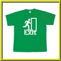 T-Shirt �EXIT� nachleuchtend